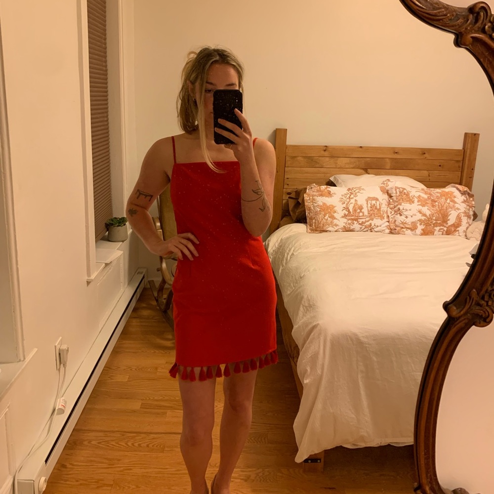 Sugar lips red mini dress